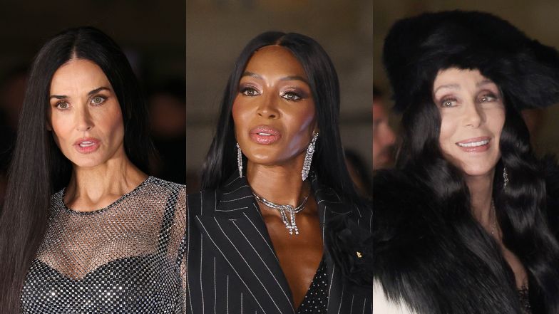 TŁUM GWIAZD na 40-leciu domu mody Dolce&Gabbana: błyszcząca Demi Moore, elegancka Naomi Campbell i Cher w wielkim futrze (ZDJĘCIA)