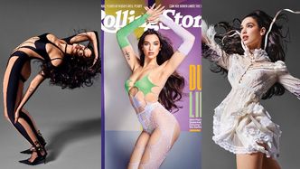 Wygimnastykowana Dua Lipa pręży się w kusych ciuszkach w sesji dla "Rolling Stone". Piękna? (ZDJĘCIA)