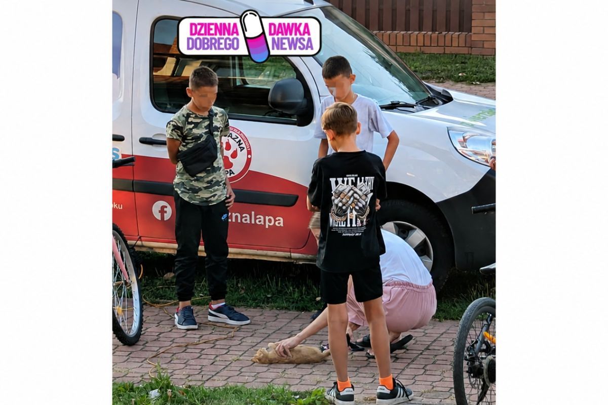 Dwaj mali bohaterowie. Pomogli bez zawahania. "Brawo za serce!"