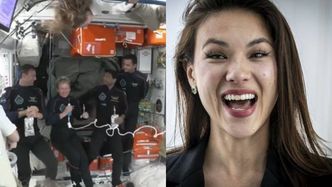Sławosz Uznański-Wiśniewski DOTARŁ NA ISS. Połączył się z żoną. Aleksandra przekazała w jego imieniu wiadomość do rodaków