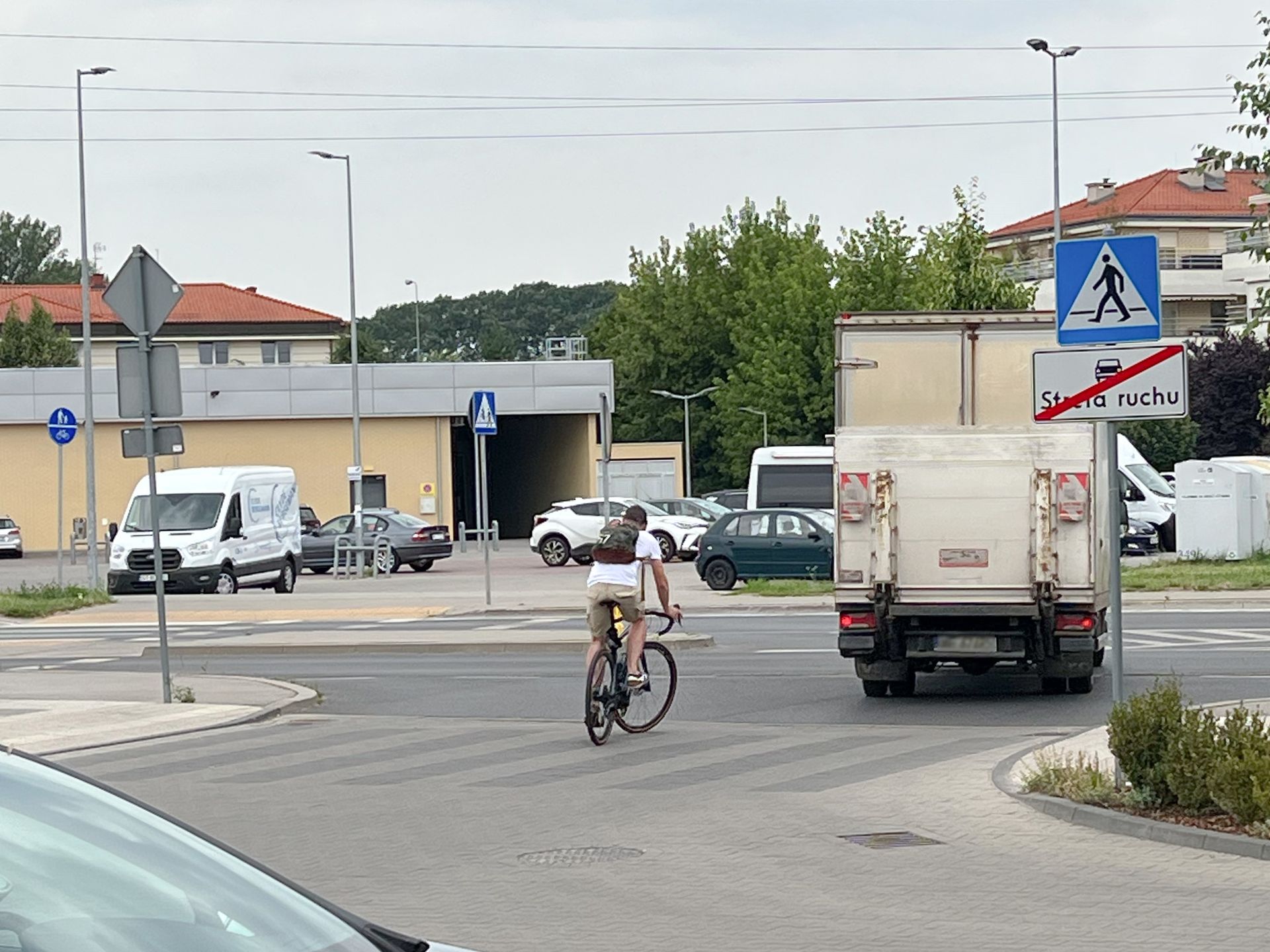 Piotr Kraśko na rowerze