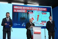 PiS chce zmiany miejsca ambasady rosyjskiej. Kaczyński tłumaczy