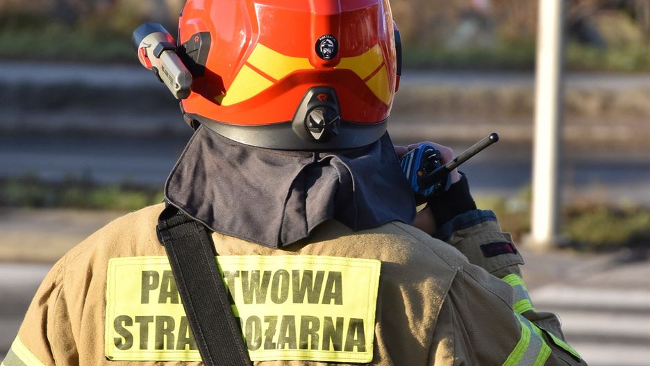 Duże ćwiczenia strażaków i Służby Więziennej na DK 55 koło Malborka