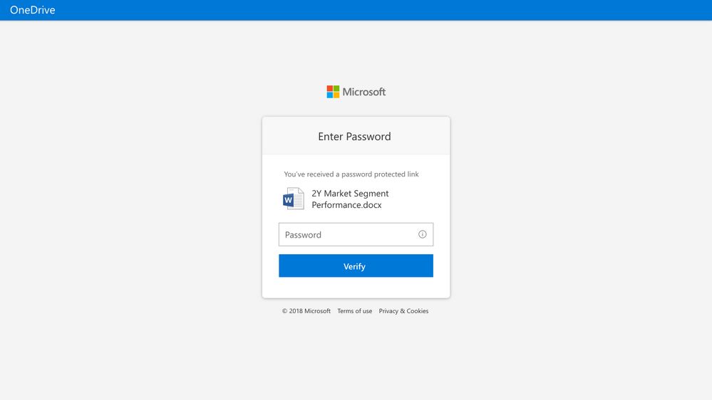widok pytania o hasło przy dostępie do plików