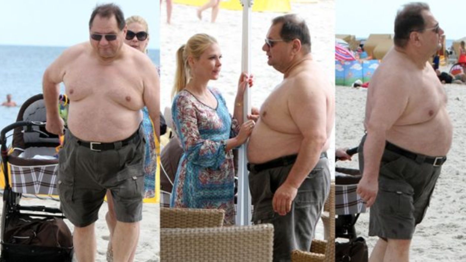 Ryszard Kalisz TOPLESS na plaży! W crocsach