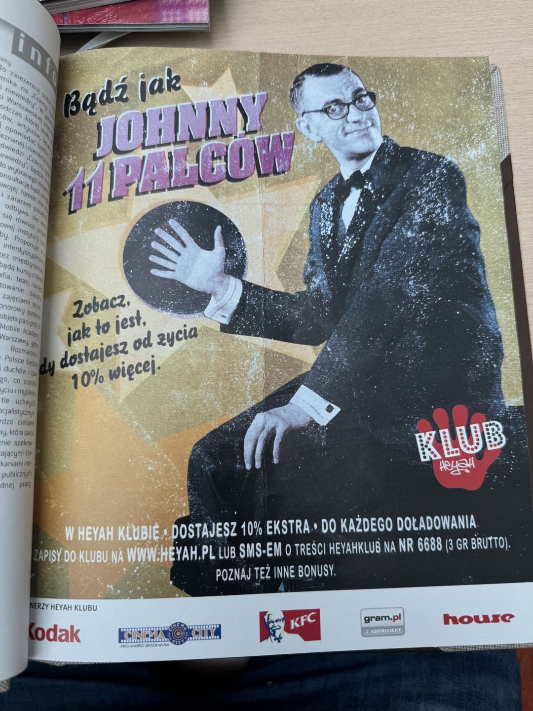 Reklama prasowa z Johnny'm