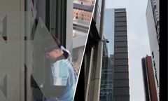 Polak wspiął się na wieżowiec w Buenos Aires. Niesamowite nagrania