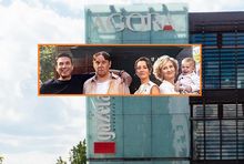 Siedziba Agory i plakat "Teściów 3", fot. mat. prasowe