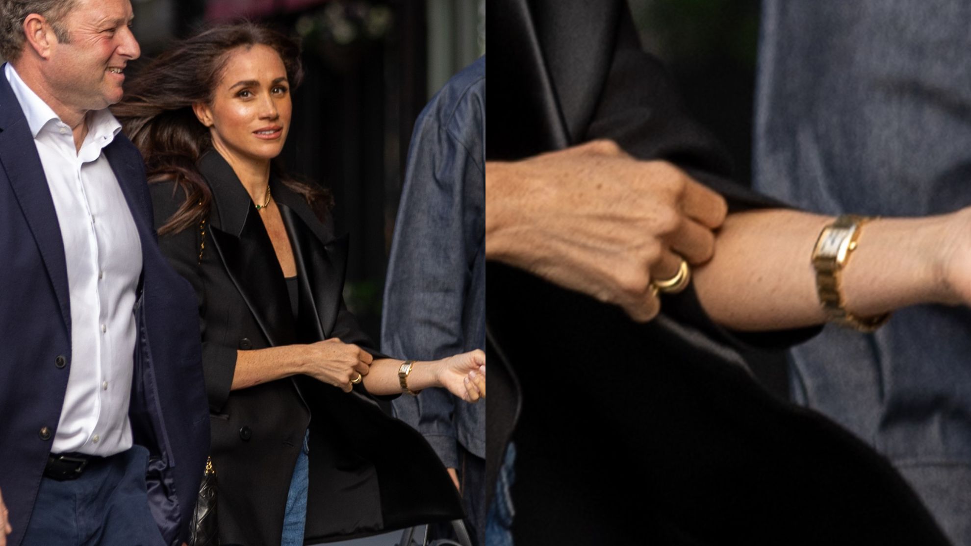Meghan Markle popyla po Londynie w towarzystwie znajomych i luksusowych dodatków