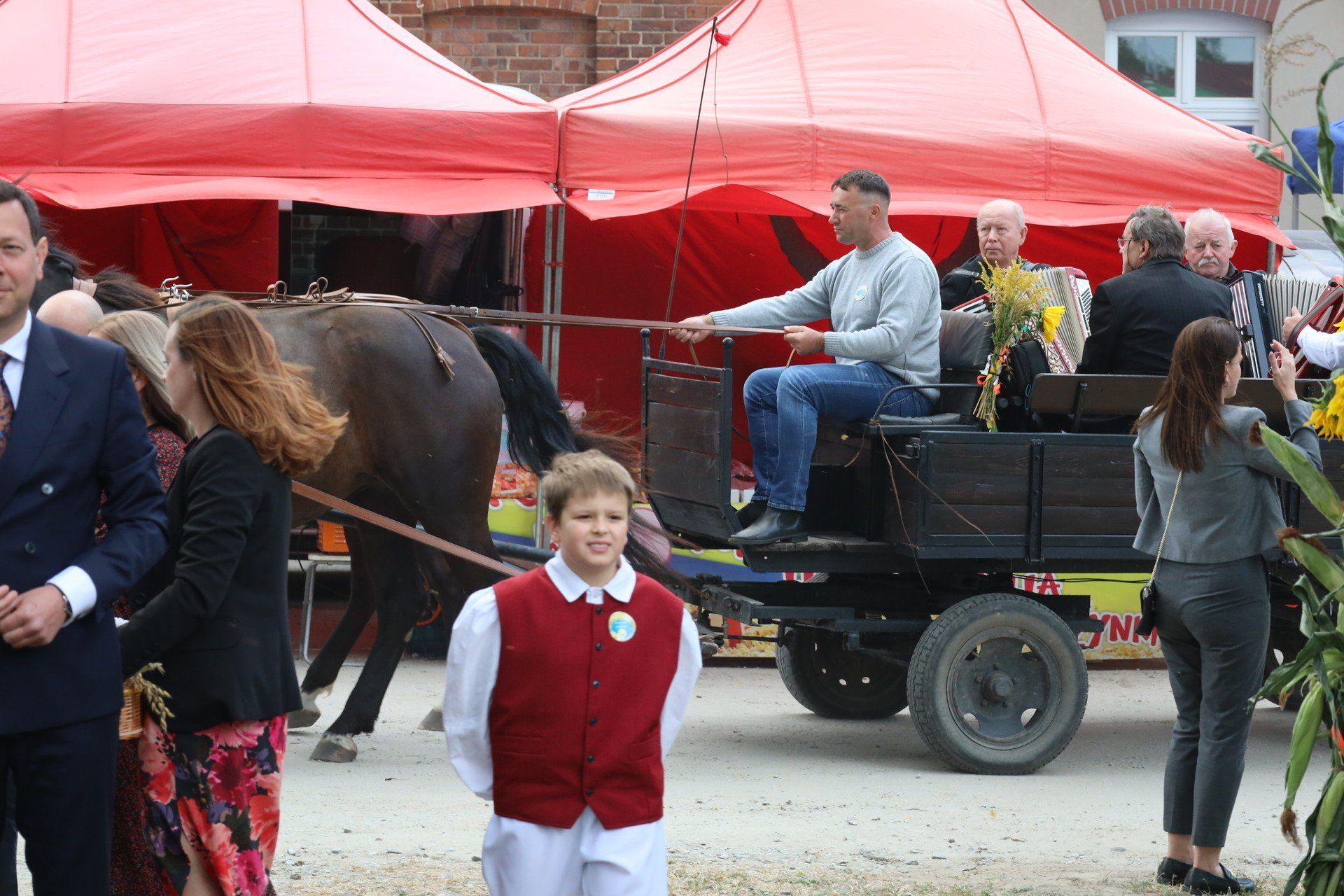 Dożynki były doskonałą okazją do podziękowania za wspólnie zebrane plony