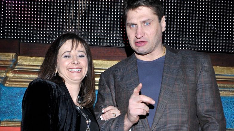 Andrzej Gołota z żoną Mariolą