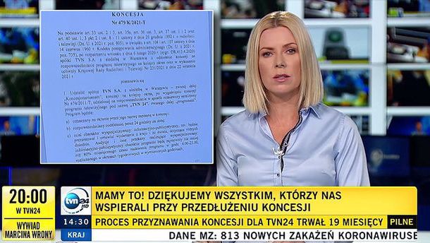 Joanna Kryńska i namacalny dowód przyznania koncesji od KRRiT