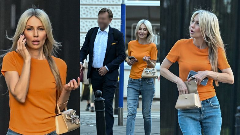 Magdalena Ogórek "przyłapana" na mieście. Miała towarzysza