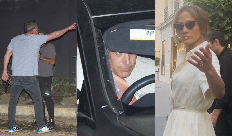 Jennifer Lopez i Ben Affleck "przyłapani" przez fotoreporterów.