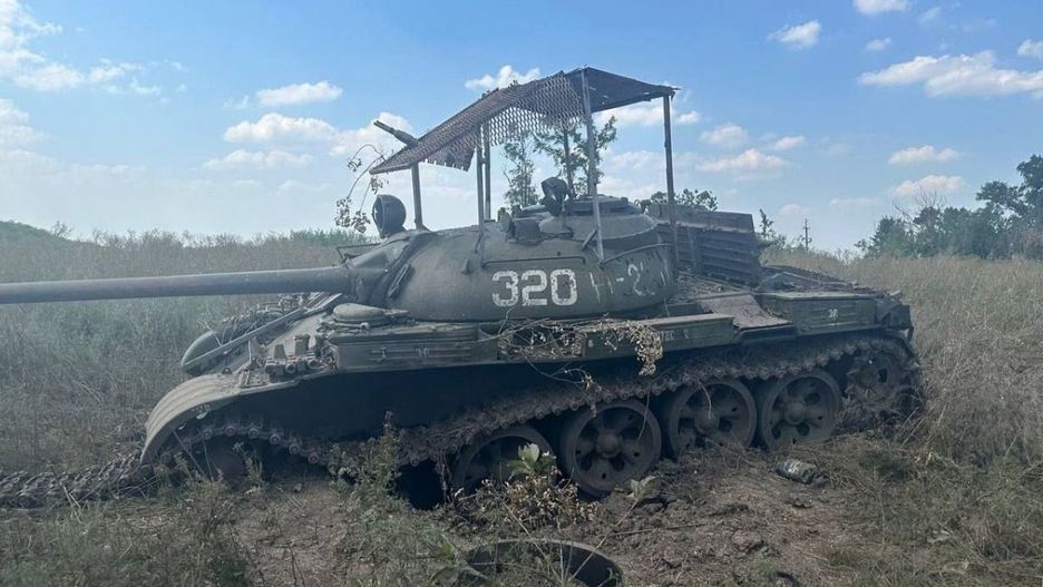 Zniszczony T-55