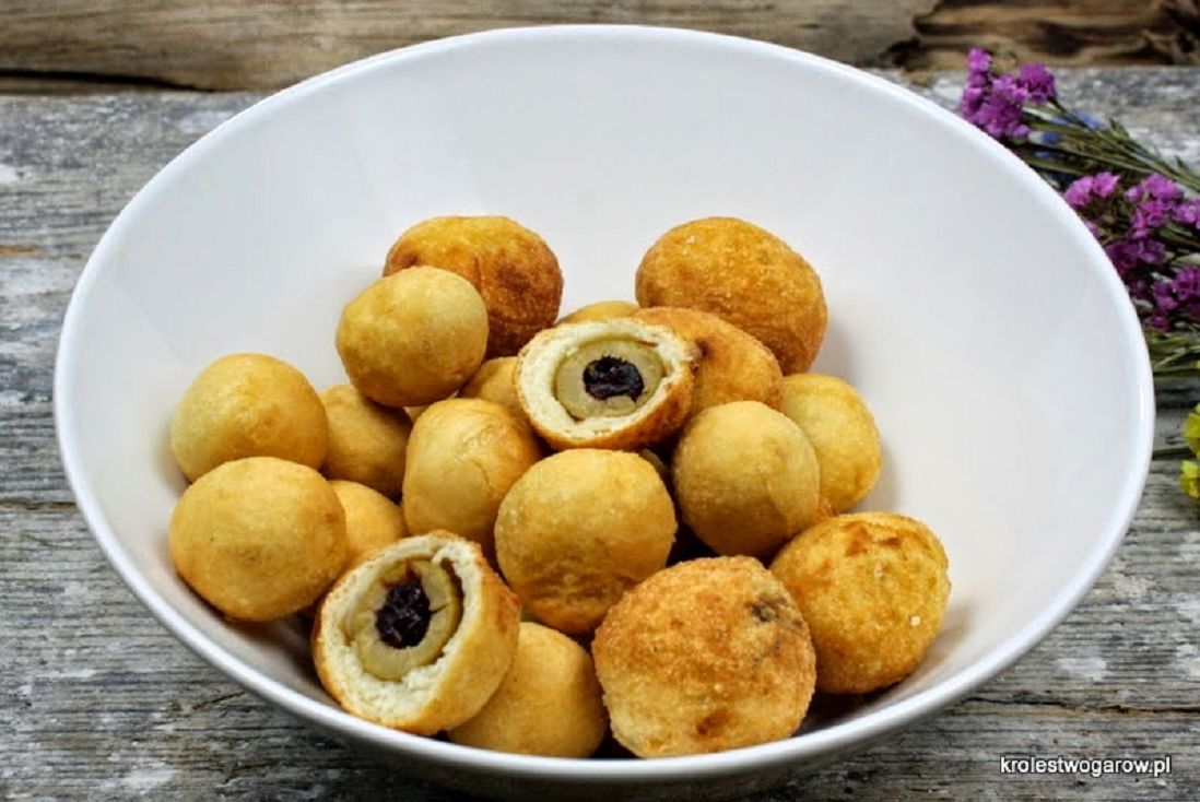 Doughnuts with olives