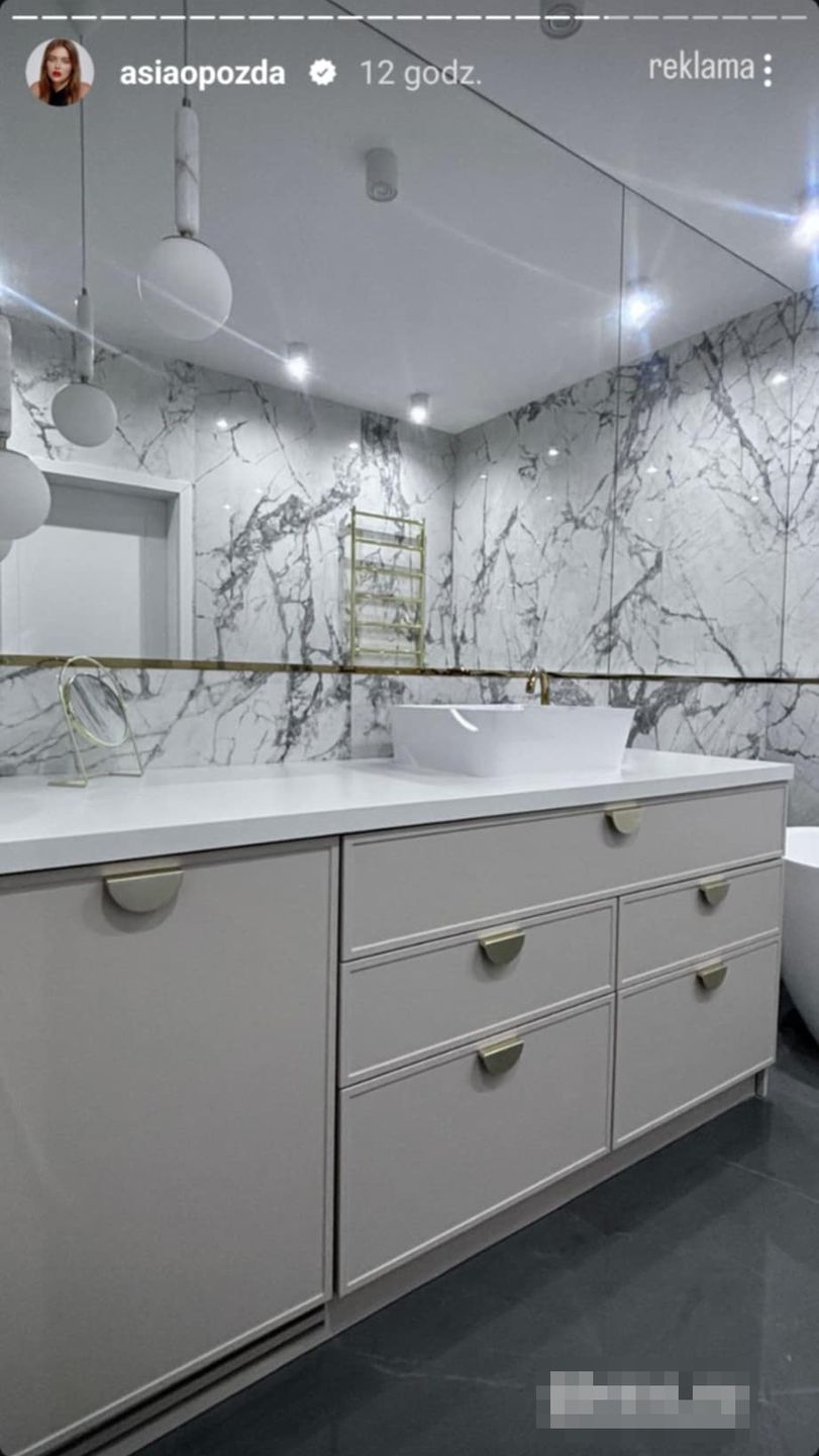 Joanna Opozda pokazała łazienkę