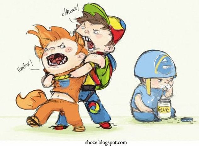 Browser Wars by Shoze (fot. shoze.blogspot.com)