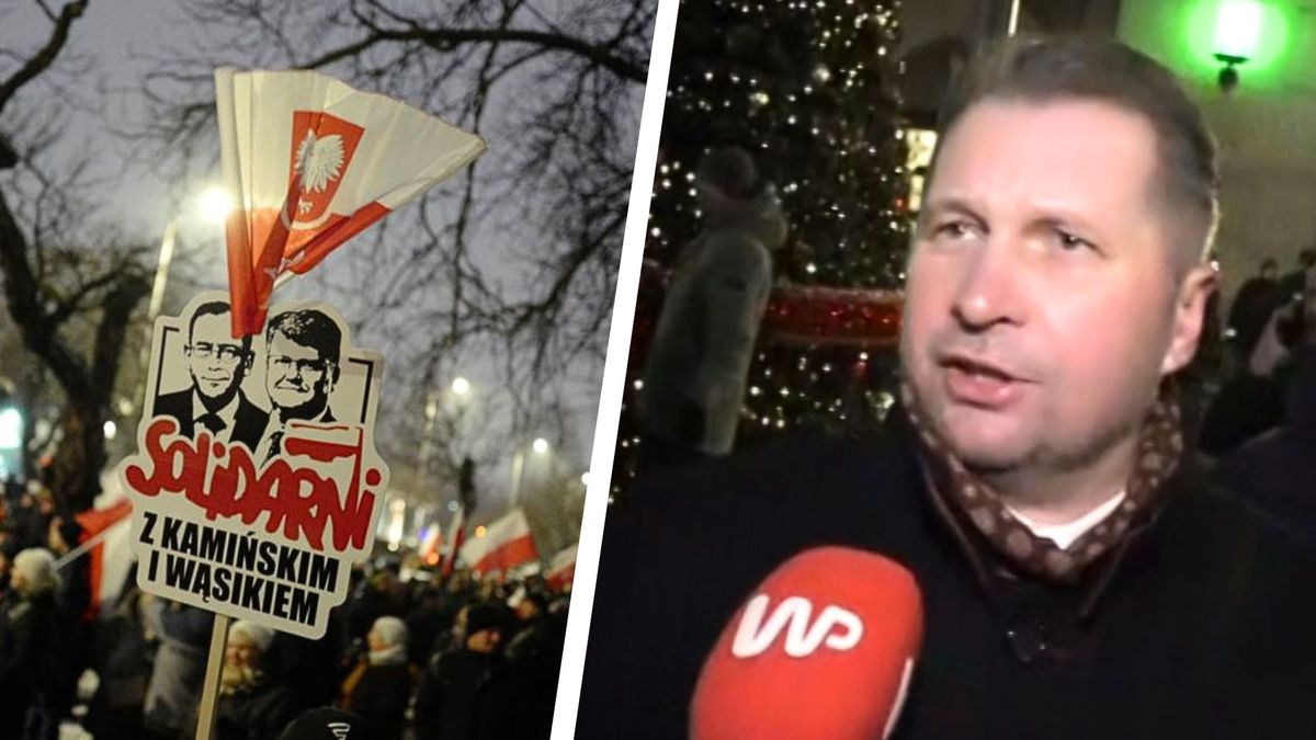 przemysław czarnek, protest Mocne wypowiedzi uczestników marszu PiS. Czarnek ocenił decyzję Dudy