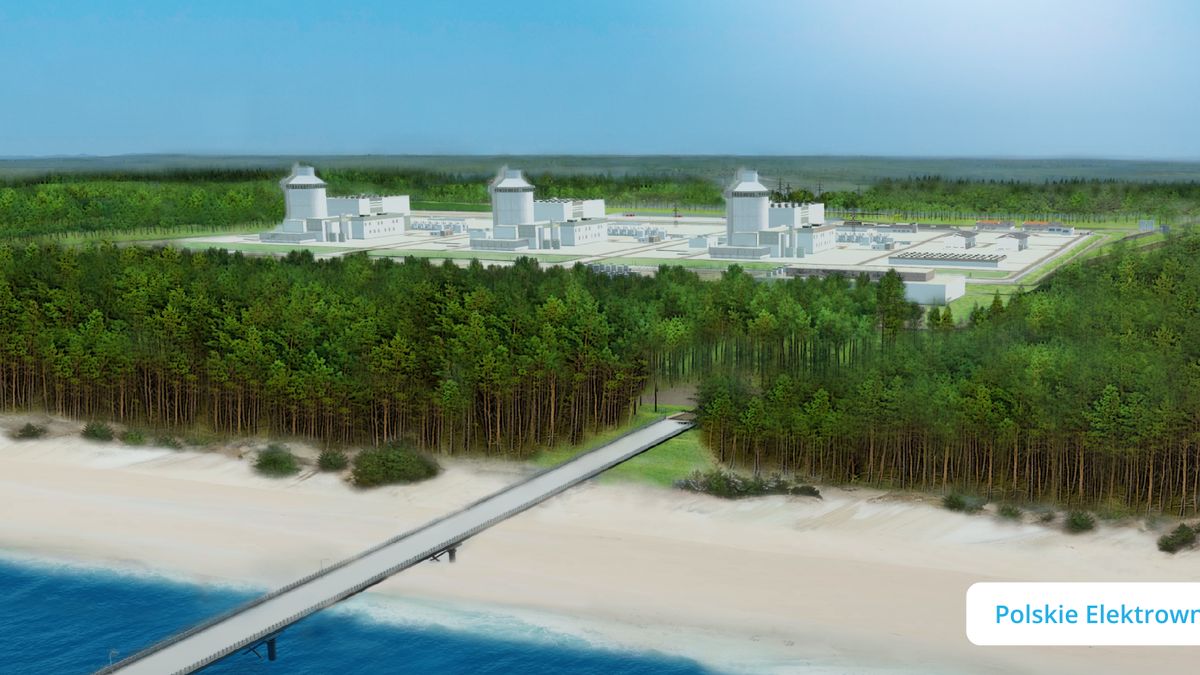 Wizualizacja elektrowni jądrowej w gminie Choczewo