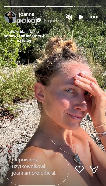 Joanna Moro na wakacjach