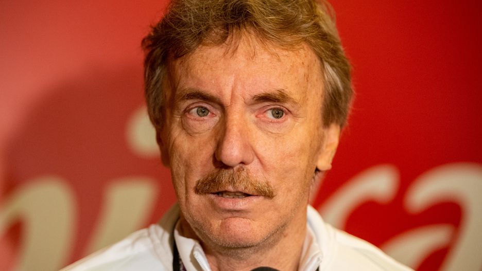 GDANSK, POLAND - JUNE 13: (BILD ZEITUNG OUT) Head of the Polish Football Association Zbigniew Boniek gives an the interview during the Poland Training Session - UEFA Euro 2020 at PGE Arena on June 13, 2021 in Gdansk, Poland. (Photo by Mateusz Slodkowski/DeFodi Images via Getty Images)