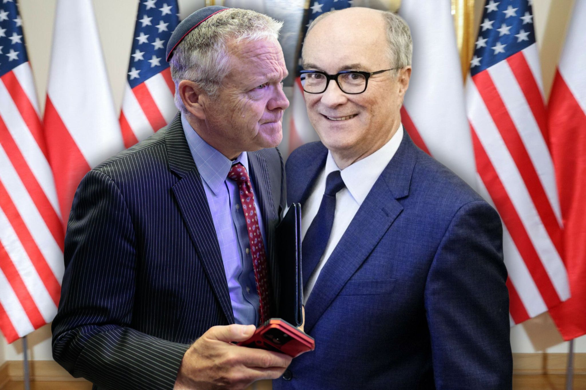 Ambasador Tom Rose i marszałek Włodzimierz Czarzasty