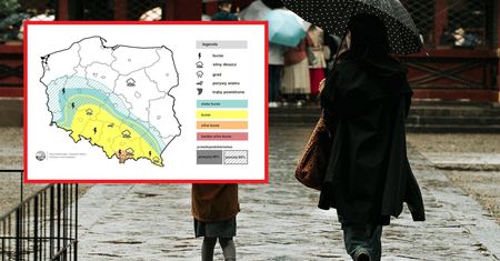 Burze i możliwy grad. Gdzie będzie padało?