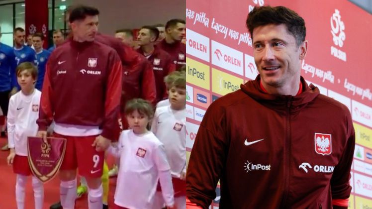 Córka Roberta Lewandowskiego towarzyszyła mu na boisku 