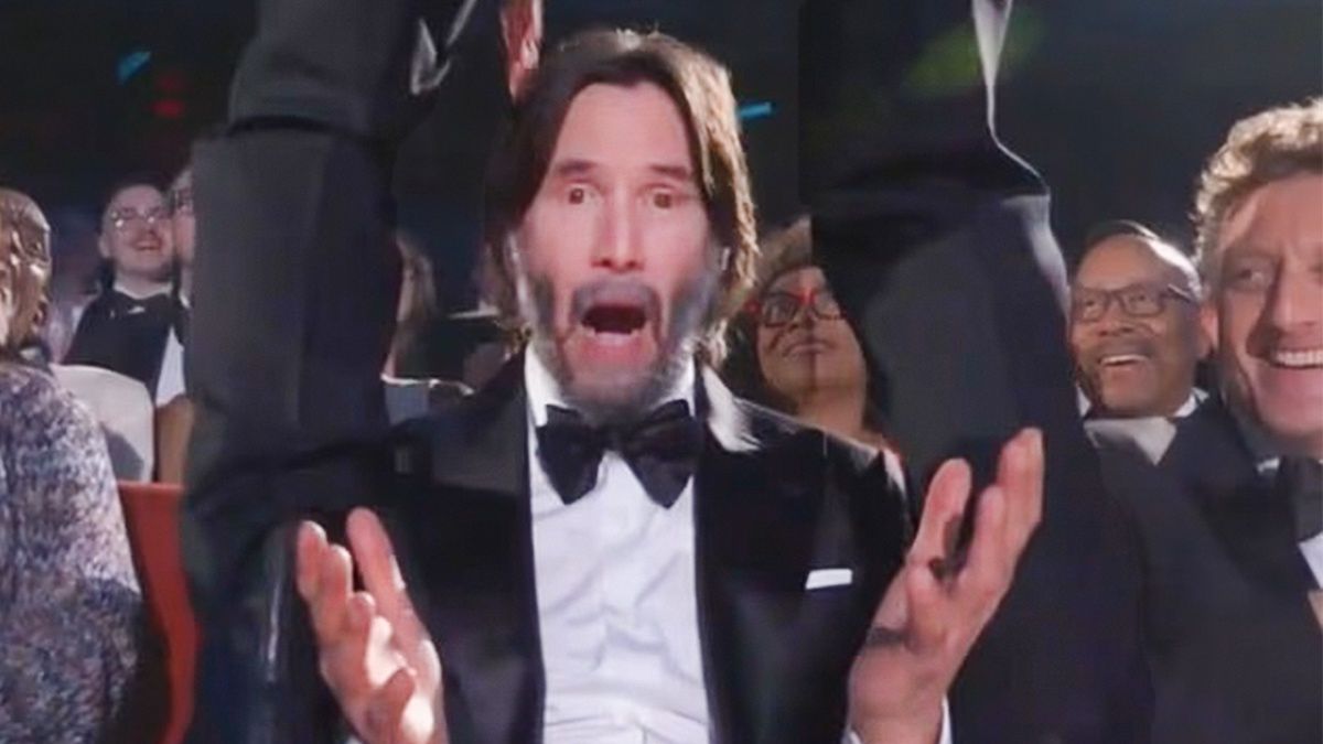 Keanu Reeves podczas gali rozdania nagród Tony