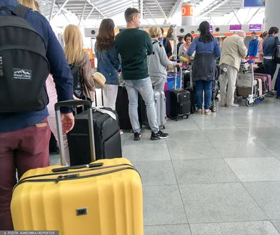 Gdańsk. Niewybredny żart pasażerki na lotnisku