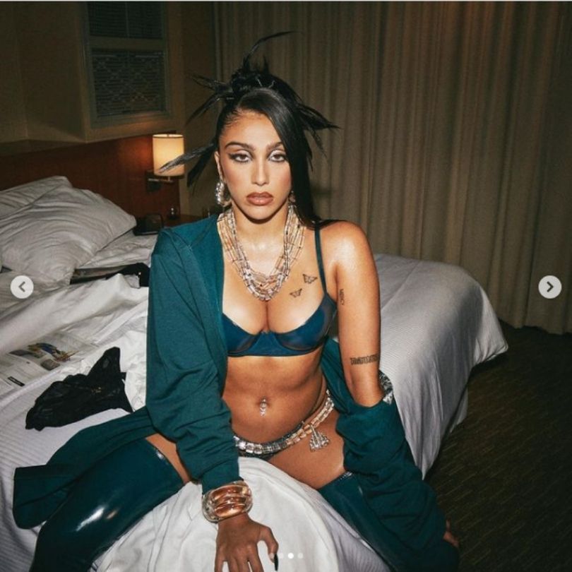 Lourdes Leon pozuje w bieliźnie Rihanny