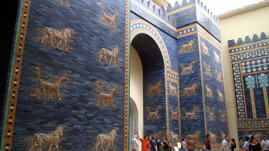 Zrekonstruowana Brama Isztar w Muzeum Pergamońskim w Berlinie