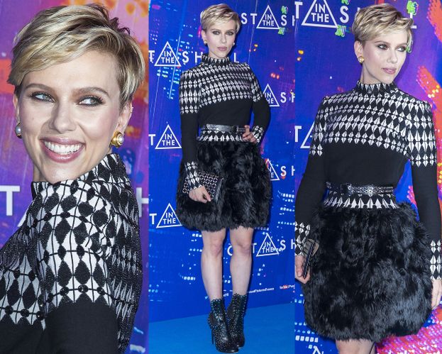 Scarlett Johansson chwali się pierzastą spódniczką