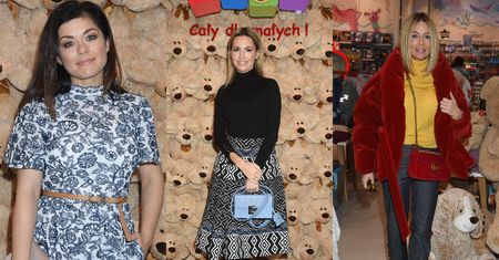 Rozenek w futrze, boho-Hyży i dziewczęca Cichopek pozują na ściance z maskotek (ZDJĘCIA)
