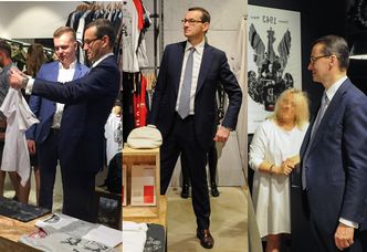 Premier Morawiecki odwiedził sklep z odzieżą patriotyczną (ZDJĘCIA)