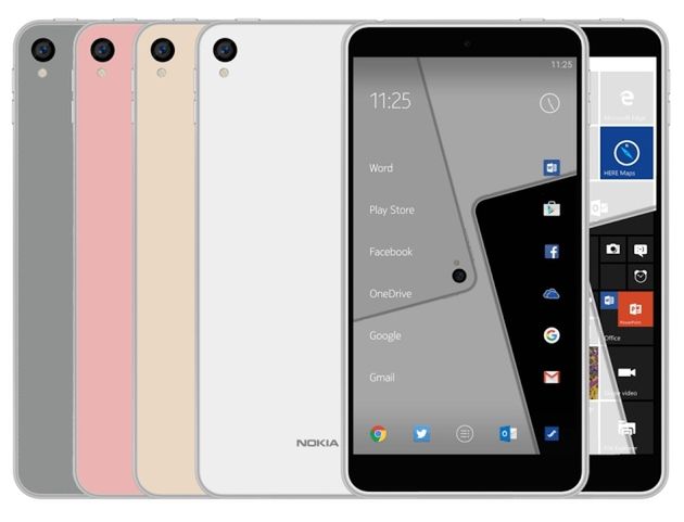 Render mający prezentować jedną z nowych nokii z Androidem