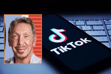 Szef Oracle Larry Ellison i aplikacja TikToka