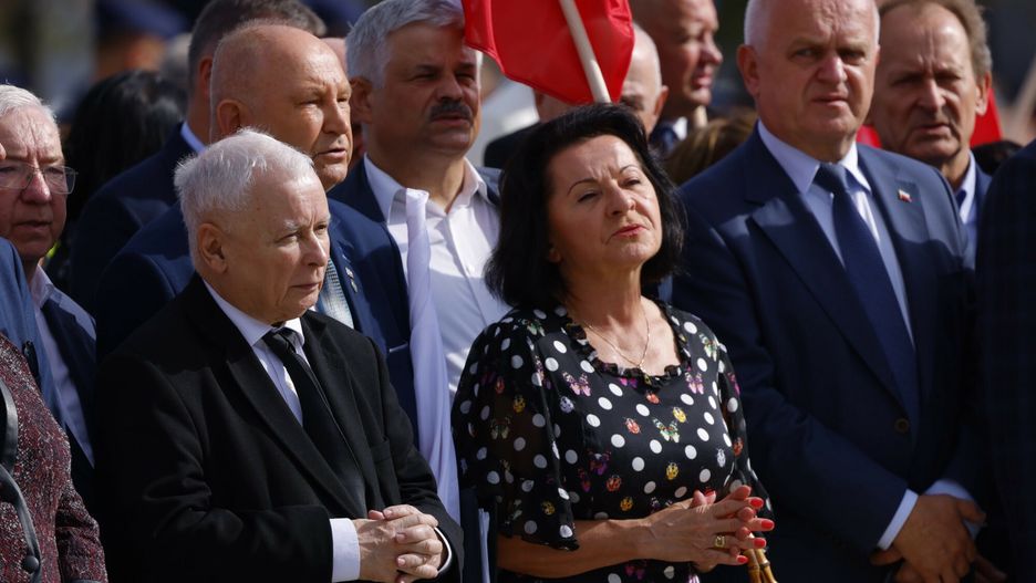 Jarosław Kaczyński i Anna Paluch