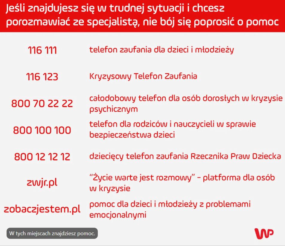 Telefony zaufania