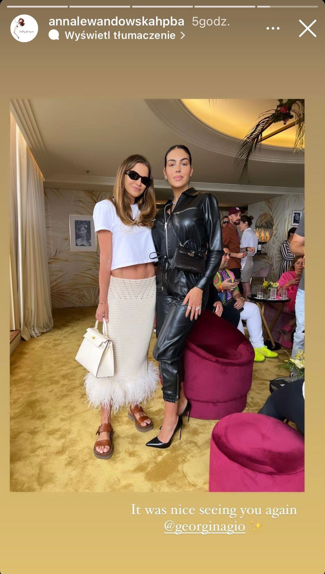 Anna Lewandowska i Georgina Rodriguez w Cannes 