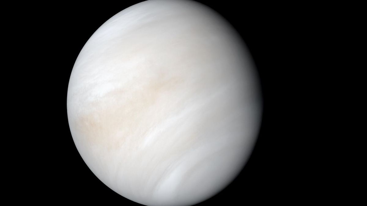 Planeta Wenus sfotografowana przez sondę Mariner 10