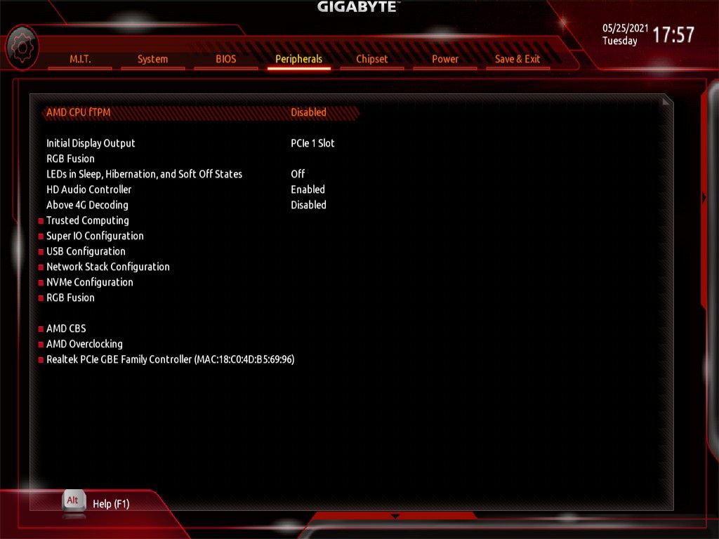 Gigabyte B450 Aorus Elite - UEFI BIOS część 5
