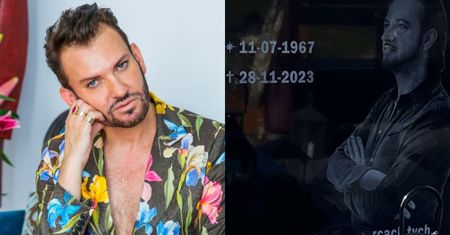 Rafał Grabias pokazał nagrobek Gabriela Seweryna. Na pomniku wygrawerowany jest wyjątkowy napis