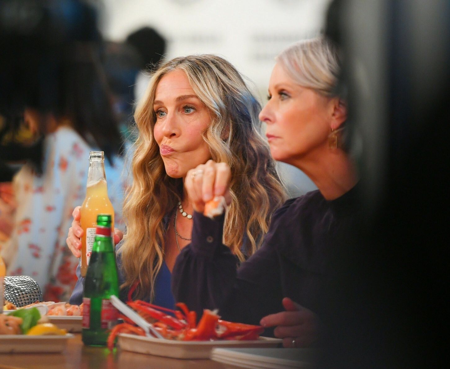 Kristin Davis, Sarah Jessica Parker i Cynthia Nixon na planie "And Just Like That"