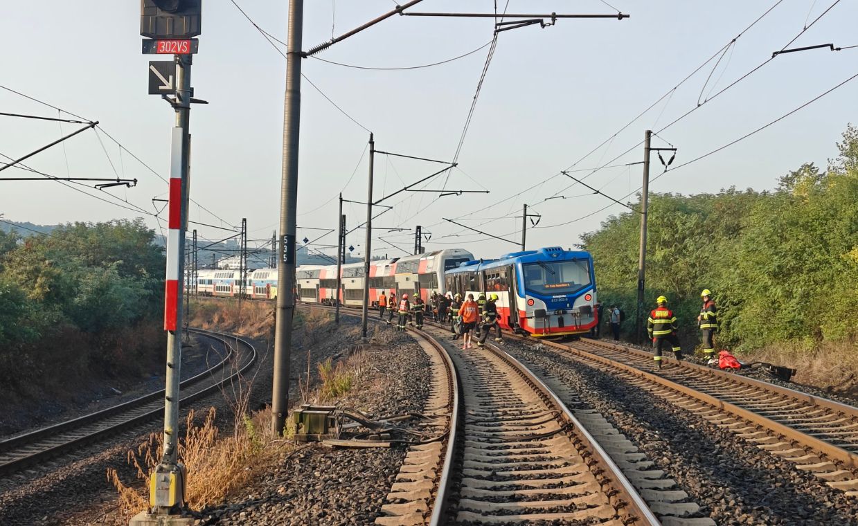 Zderzenie pociągów pasażerskich w Pradze