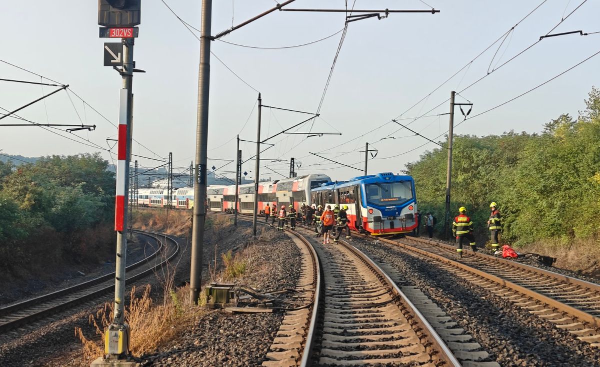 Zderzenie pociągów w Pradze