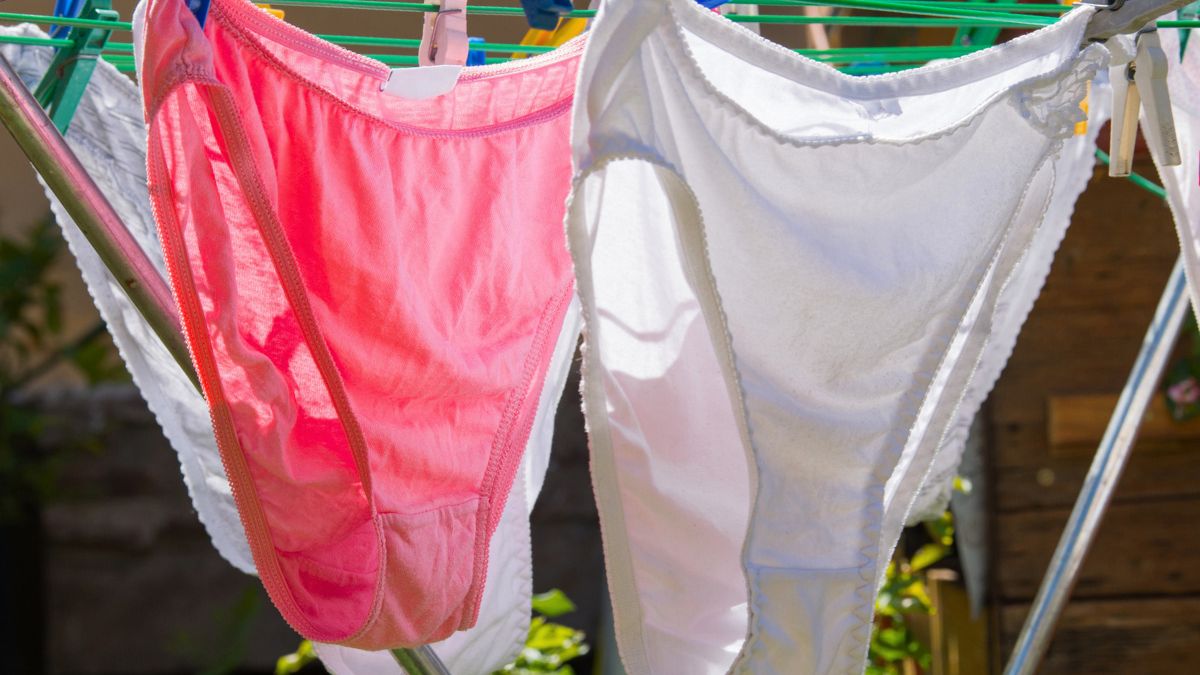 Majtki na suszarce