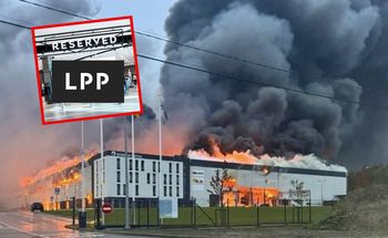 Ubrania polskiej firmy w ogniu po rosyjskim ataku na Lwów