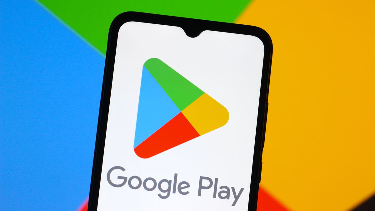 CANADA - 2025/02/02: In this photo illustration, the Google Play logo is seen displayed on a smartphone screen. (Photo Illustration by Thomas Fuller/SOPA Images/LightRocket via Getty Images)